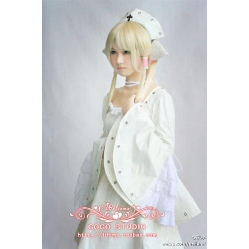 Anime Gothic Lolita Chobits Chii (white 2) Cosplay Chobits Chii Dress Costume Party Dress Action Figure Chobits Chii Any Size 11