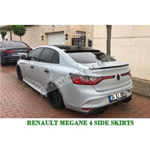 For Renault Megane 4 Side Skirts 2016-2020 Sill Trim Car Styling Auto Accessory Universal Spoiler Mud Flaps Lip Splitter Bumper