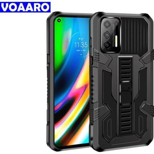 Armor Phone Case For OPPO A15 Shockproof Bracket Protective Cover For OPPO A16 F17 F19 Realme 8 Pro 7 V5 5G Kickstand Back Case