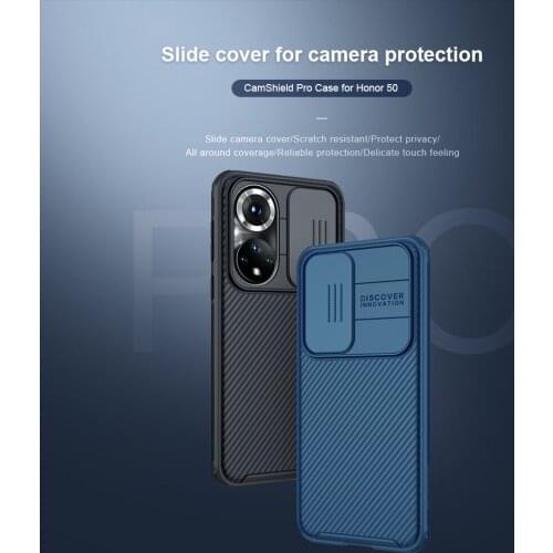 For Huawei Honor 50 Case Slide Camera Protection Privacy Clean Hard Cover for Honor 50 Pro NILLKIN CamShield Case