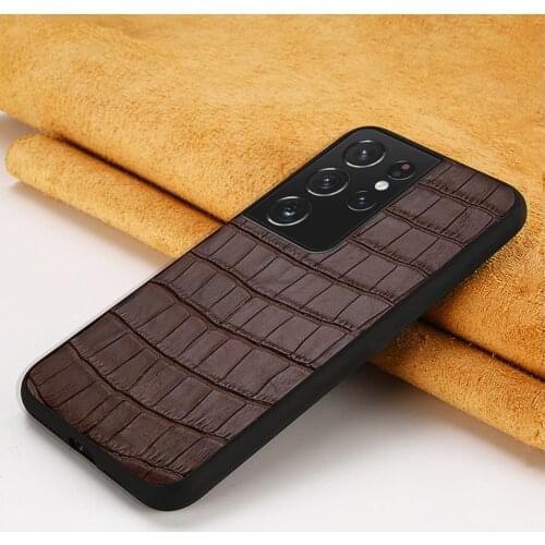 Genuine Leather Stone Grain Cover Case For Samsung Galaxy S21 Ultra S20 FE S8 S9 S10 S21 Plus Note 20 10 9 A51 A71 A31 A50 M31