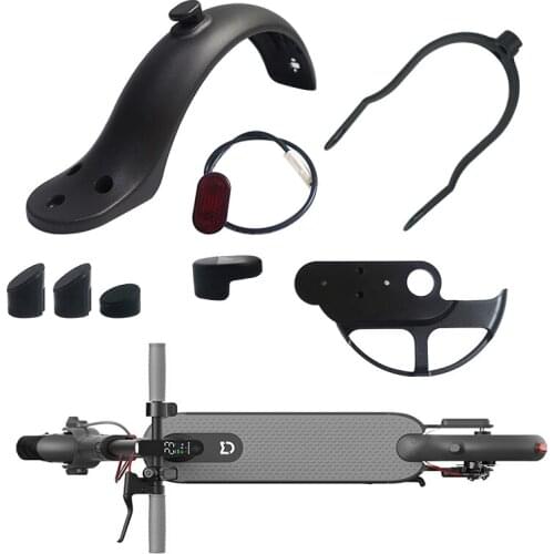 For xiaomi m365 1s m365 pro electric scooter mudguard shock absorber bracket silicone sleeve taillight protector set PARTS
