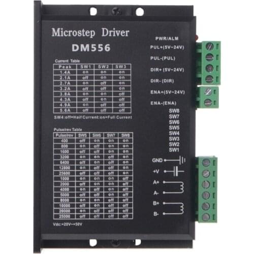 DM556 Digital Stepper motor driver 2 phase 5.6A for 57 86 stepper motor NEMA23 NEMA34 Stepper Motor Controller