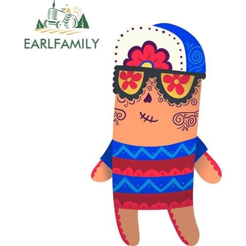 EARLFAMILY 13cm x 8cm Auto Funny Car Stickers for Polish Sausage Milwaukee Pop Muertos Decals Vinyl Car Assessoires Decoration
