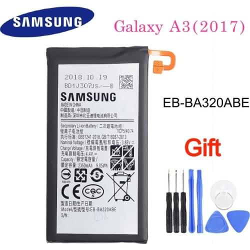 EB-BA320ABE 2350mAh Samsung Original Replacement Phone Battery For Galaxy A3 2017 A320 2017 Edition Genuine Phone Battery