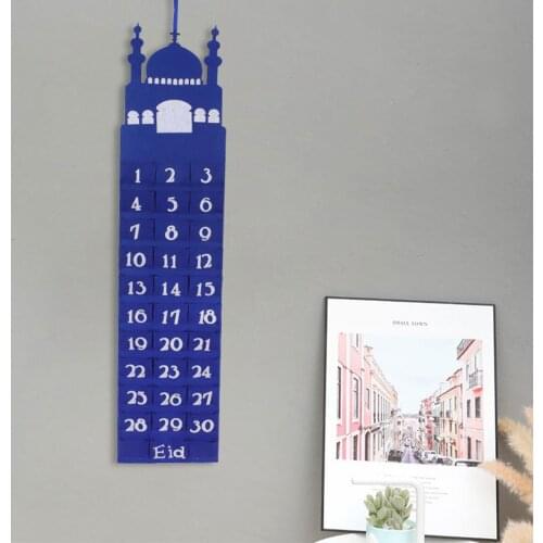 Felt Unique Eid Countdown Calendar Create Children Ramadan Countdown Calendar Ramadan Ramadan Calendar Home Decor Celebration