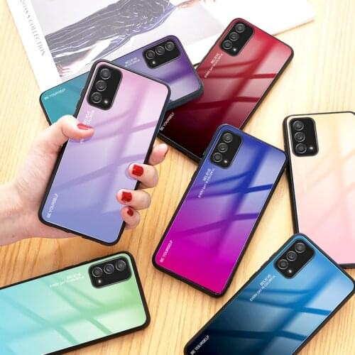 Gradient Glass Case for OnePlus Nord 2 Nord CE 5G onePlus 9 Pro 9R Nord N10 N100 N200 8 8T 1 + 7T Pro Tempered Glossy Back Cover
