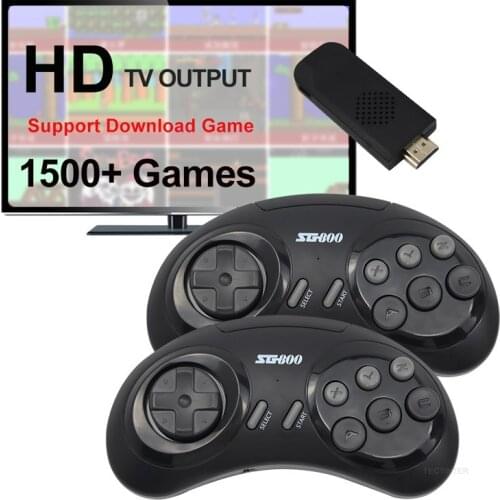 Retro Game Console16 Bit MD For Sega Genesis Built-in 688+ Classic Games Controller Gamepad HD Output TV Stick Video Game Player