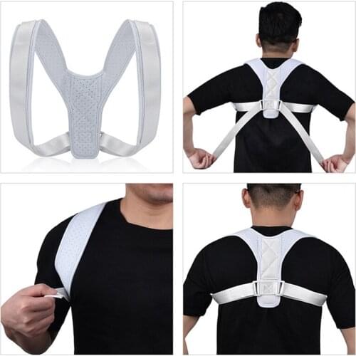 Posture Corrector Spine Back Shoulder Support Corrector Band Adjustable Brace Correction Humpback Back Pain Relief