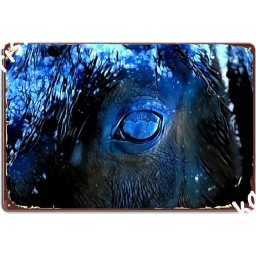 Night Horse Oil Painting Metal Signs pub Garage Plaques pub create Tin sign Posters