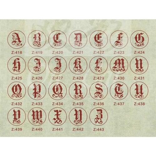 Wax Seal Copper head Curlicue Vintage 26 Letters DIY Scrapbooking Vintage wax sealing stamp invitation/envelop gift seal 112