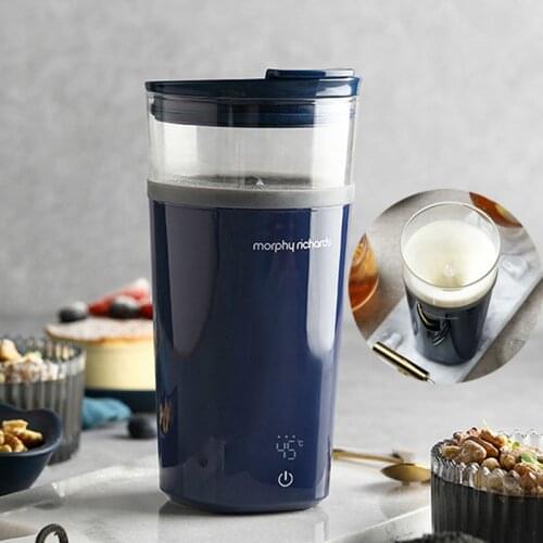 Portable Wireless Mixing Cup Coffee Blender Insulation Cup Shaking Cup For Oats Coffee Protein Powder with Temperature Show