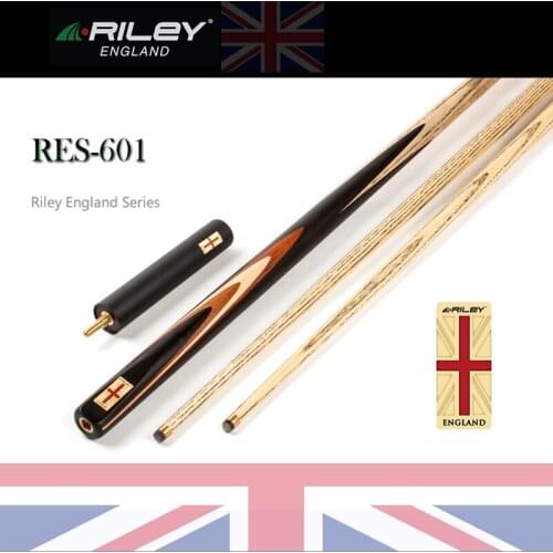 RILEY RES601 Snooker Cue One Piece Snooker Cue 9.5mm Deer Master Tip Professional Handmade Ebony Butt Billar with Extension