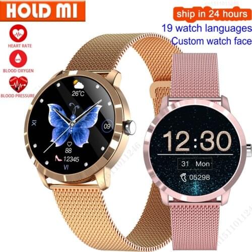 Fashion Women Smart Watch Heart Rate Blood Pressure Health Fitness Tracker Watch Face Custom Femal Watch Lady Wristwatch Gifts