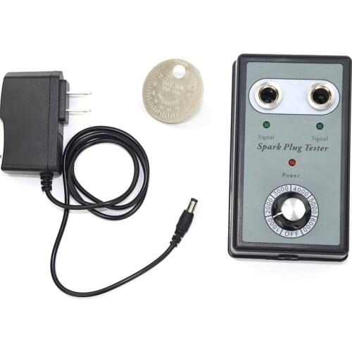 12V Dual Hole Gasoline Car Spark Plug Tester Detector New