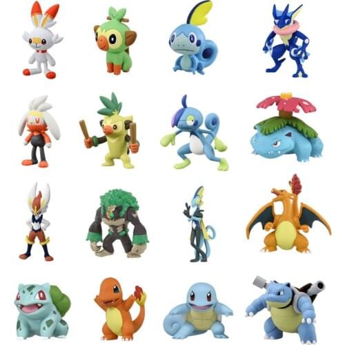 TOMY MC MS Pokemon Pocket Monsters Figure Thwackey Drizzile Cinderace Rillaboom Inteleon Action Figure Toys Dolls Collectibles