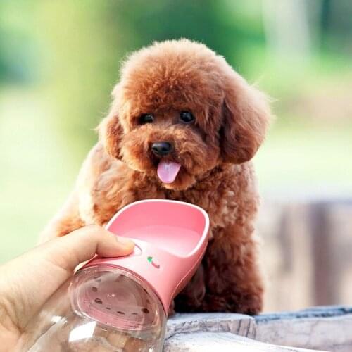 Pet supplies dog product portable water bottle travel water bottle dog cat travel bowl Suitable for outdoor Easy to carry aroun