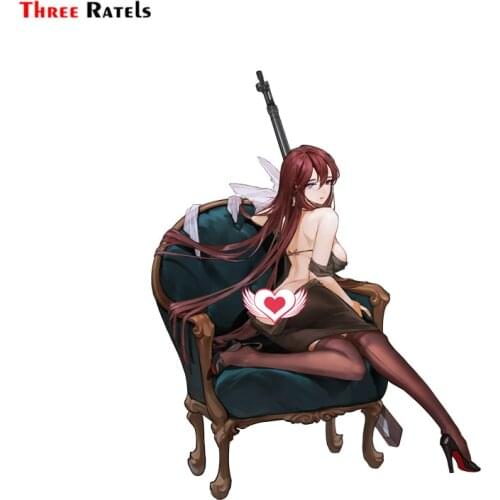 Three Ratels F28 Anime game sex girl last origin car body sticker pvc figure decal