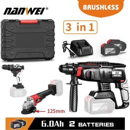 NANWEI Ultra-low-cheap Super Electric Tool Bag 3/4 Pieces Electric Drill/Wrench/Harmer/Angle Grinder
