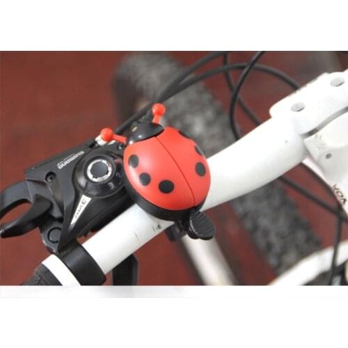 Bicycle Bell Lovely Funny Kid Beetle Ladybug Ring Bicycle Bells For Cycling Bike Ride Horn Alarm Bike Trumpet horn Wholesale
