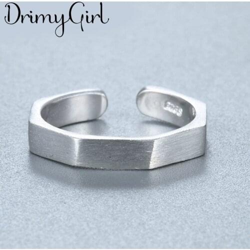 Vintage Hexagon Rings for Women Bridal Wedding Engagement Fashion Party Jewelry Gifts Wholesale 2021