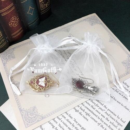 10 pcs Jewelry Pouch Transparent Gauze Bag Gourd bag Gift Pouch Wholesale Freeshipping JP003