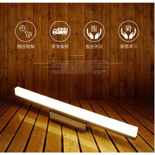 5pcs/lot 40/50/60/70/90cm 9W 12W AC85-265V LED Mirror Wall Lights Light Lamp Waterproof SMD2835 For Home Bathroom Lighting