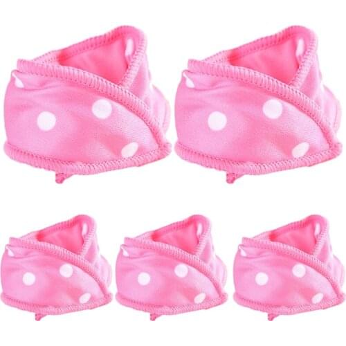 5Pcs Hair Curlers Soft Sleeping Overnight Pillow No Heat Hair Rollers Set Polka Dot Cloth Flexible Foam Sponge Magic DIY Hair St