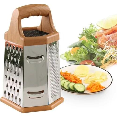 8/9 Inch 6-sided Stainless Steel Manual Vegetable Cutter for Strainer Kitchen Vegetable Slicer Dicer