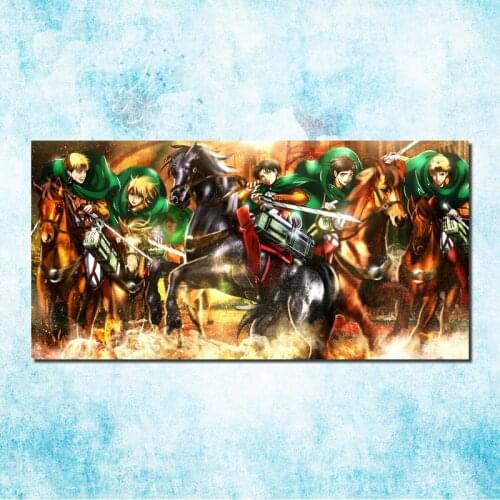 Attack On Titan 1 2 Anime Art Silk Canvas Poster Print 20x40 24x48 Inches Pictures For Room Decor -3