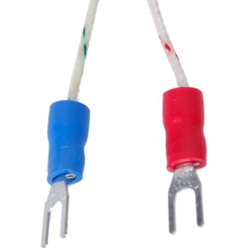 100 mm Spade K-Type Temperature Controller Thermocouple Sensor -100°C To 1250°C Probe 1M