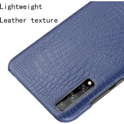 For Huawei Enjoy 10S Case Huawei Enjoy10s Retro Crocodile Skin PU Leather PC Hard Back Cover For Huawei Enjoy 10S Phone Cases