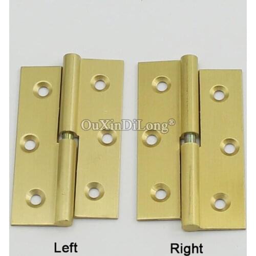 Brand New 5Pairs 2.5Inches Pure Brass Detachable Furniture Hinges Smoothly Partition Screen Hinges Cupboard Cabinet Door Hinges