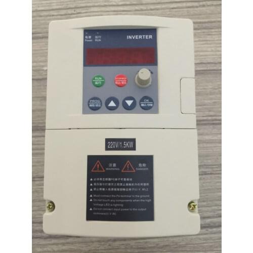 VFD Inverter K325 ZW-S2-2T Single phase 110V/220V Input and For three-phase motor with 2M Cable and Outside Panel zjw