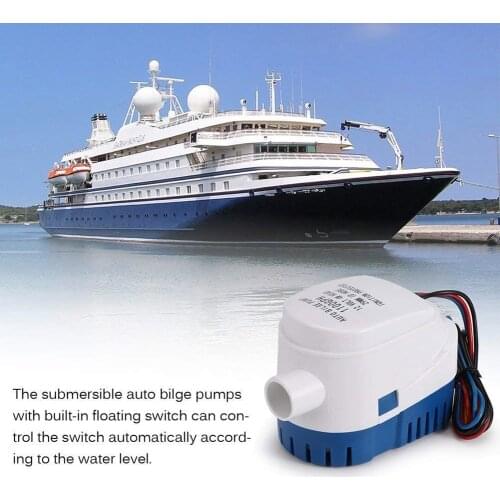 Submersible Boat With Float Switch Accessories Fishing Motor Bilge Pump Automatic 12V Water Houseboat Electric Boat Pump Yacht