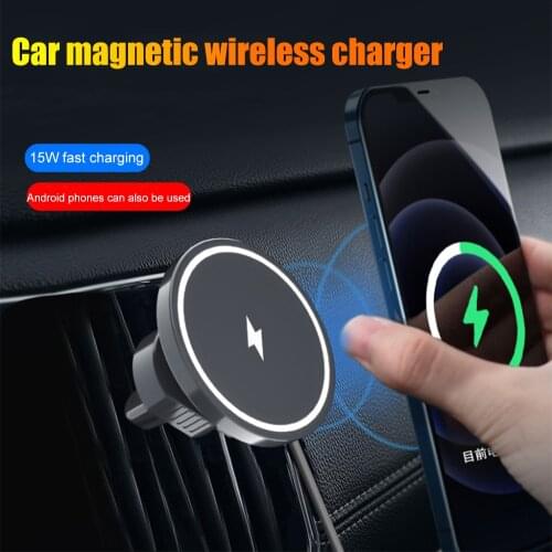 Magnetic Wireless Charging Stand Car Tablet Holder for Smartphone in Car Mobile Phone Bracket Brackets Mount Interior Parts 1203