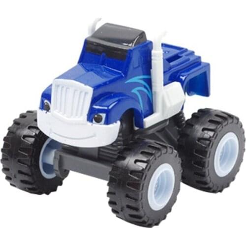 Indoor 1pcs Blaze Car Toys 1:64 Vehicles Diecast Toy The Monster Machines Cartoon Pvc Model Racing Cars Mountain Vehicle Gift