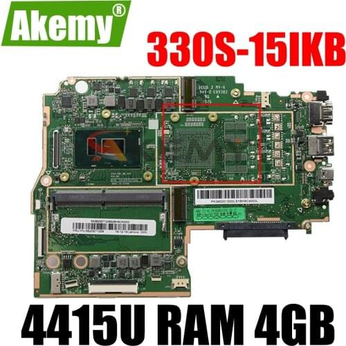 Akemy For Lenovo 330S-15IKB Notebook Motherboard CPU Pentium 4415U RAM 4GB DDR4 Tested 100% Working New Product