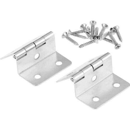 2Pcs Antique Bronze Cabinet Hinges Three Equivalent Page Folded Wood Box Hinge Furniture Hardware Accessories With Screw 30*34mm