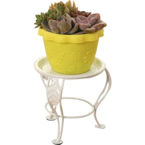13.5cm Height Plant Stand for Flower Pot Heavy Duty Potted Holder Indoor Outdoor Metal Rustproof Iron Garden Round Support Rack