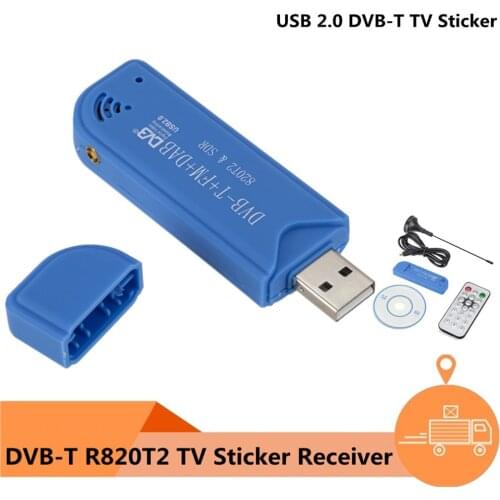 Mini Portable TV stick 820T2 Digital USB 2.0 TV Stick DVB-T + DAB + FM RTL2832U Support SDR Tuner Receiver TV accessories