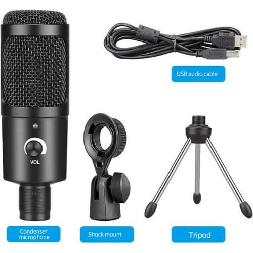 USB Microphone Professional Condenser Microphone Kit For PC Computer Laptop Recording Studio Singing Gaming Streaming Microphone