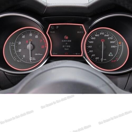 Lcd transparent car LCD dashboard screen protective film for alfa remeo Stelvio Giulia 2017 2018 2019 2020