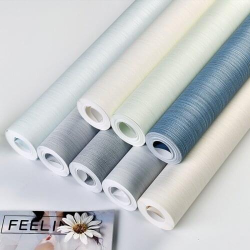 Luxury Non-woven Wallpapers for Living Room Bedroom Solid Color 3D Wall Papers Linen Nordic Simplicity Home Improvement Decor