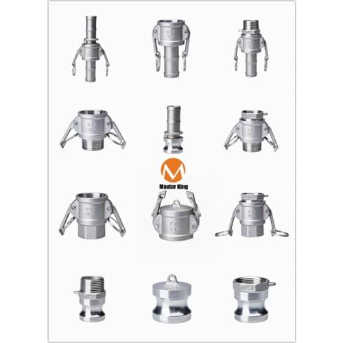 MK DN25 1" SS304 Stainless Steel Homebrew Camlock Fitting Adapter MPT FPT Barb Camlock Quick Disconnect For Hose Pumps Fittings