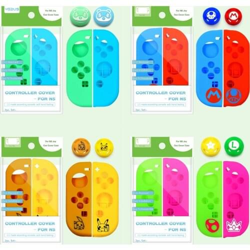 Thumb Stick Grip Cap Animal Crossing Joystick Cover Skin For Nintendo Switch NS Joy-Con Nintend Joycon Controller Silicone Case