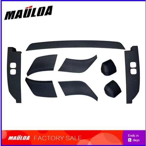 High quality ABS black color 9 pieces set pattern anti chafing decorative panel suitable for defender 2020
