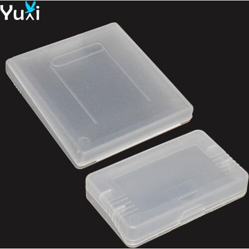 YuXi 1pc Clear Plastic Game Card Case Game Cartridge Cases Boxes for Nintendo Gameboy GBC GBP GBA