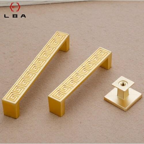 Zinc Alloy Gold Door Handles With Diamond Luxury Cabinet Drawer Knobs European Wardrobe Furniture Push Pulls Hardware Handle