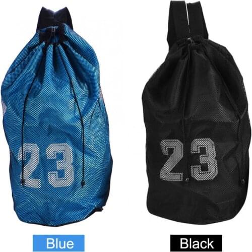 1 Pcs Ball Drawstring Bag Portable Reticular Backpack for Basketball Football Soccer Drawstring Backpack Sport Bag ball bags